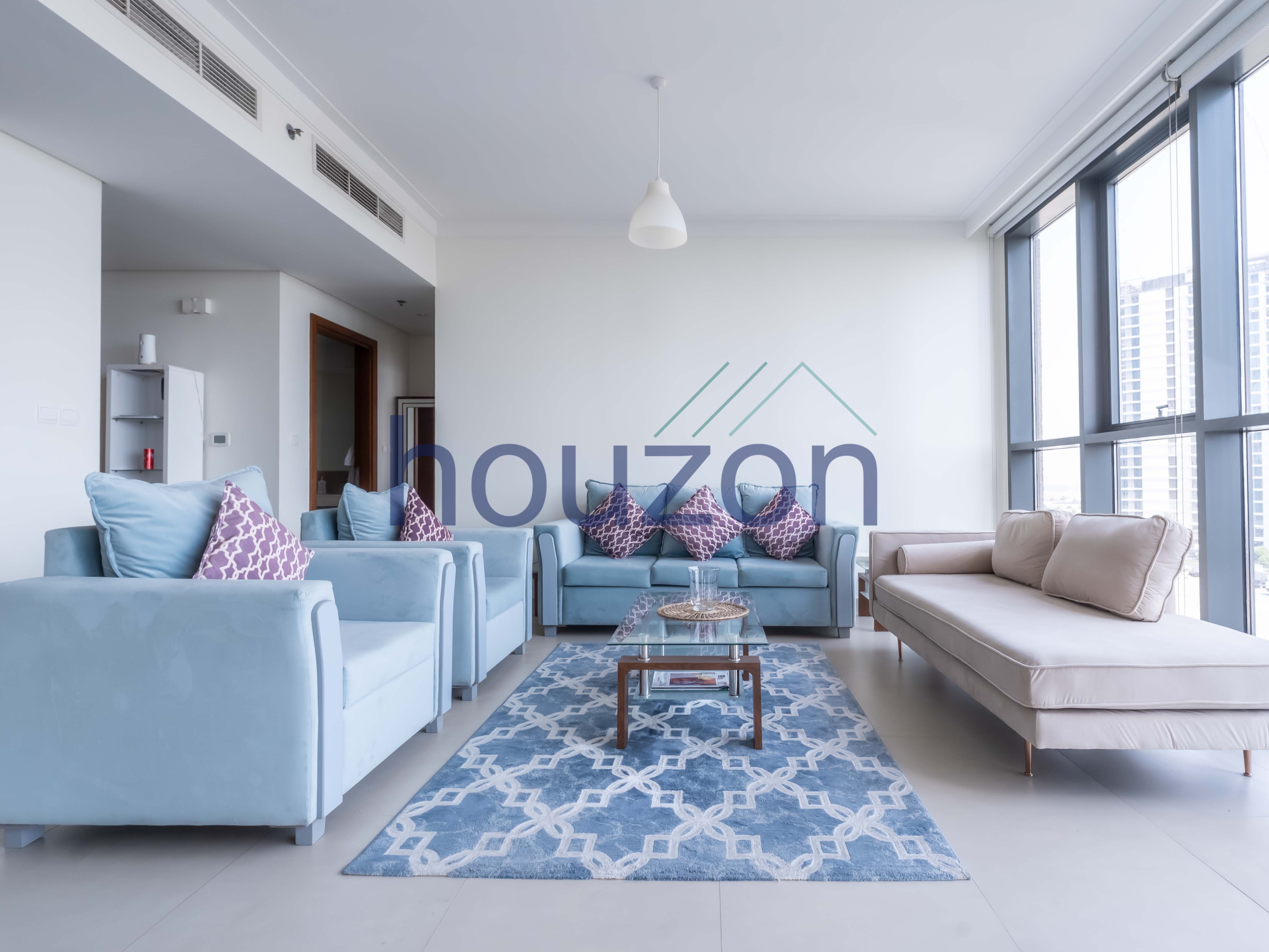 Spacious 2BR | Unfurnished | Sea View