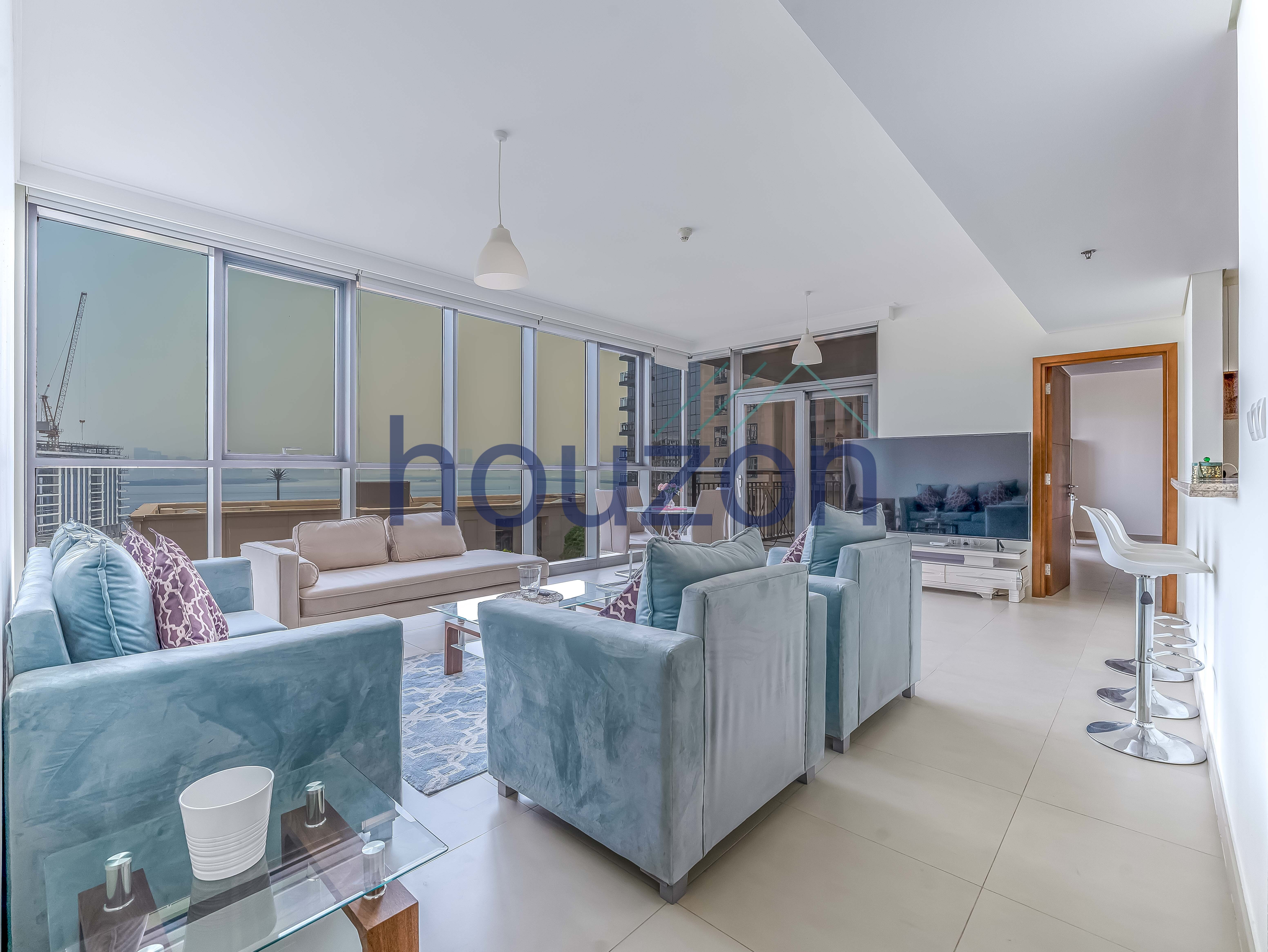 Spacious 2BR | Unfurnished | Sea View