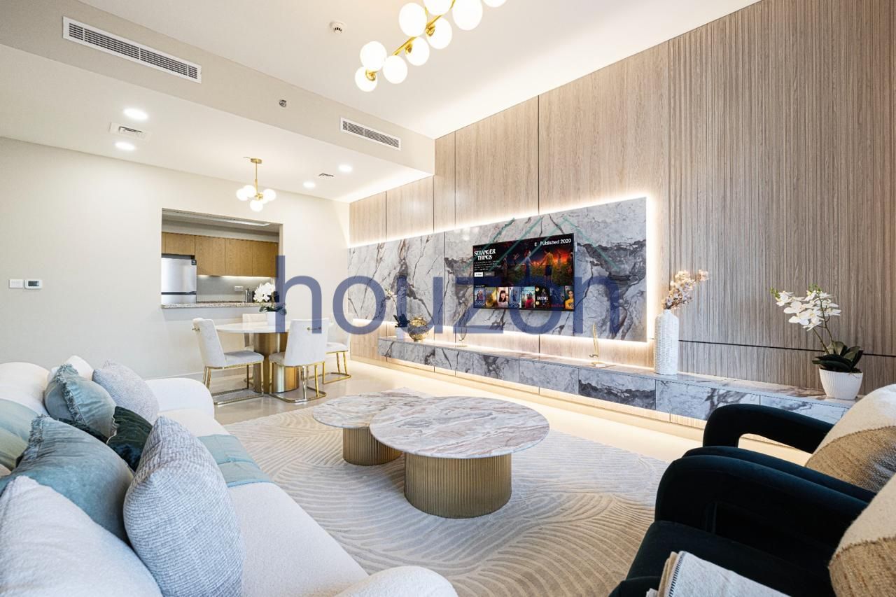 Modern 2BR + Maid’s | Burj View | High Floor