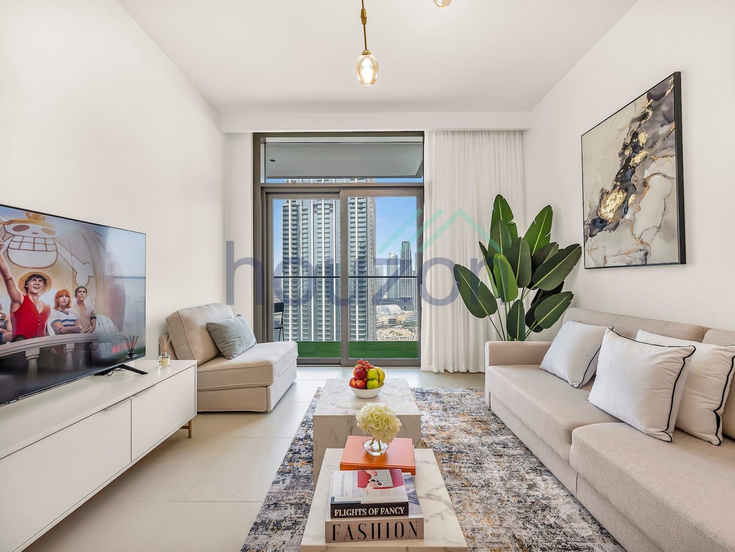 Fully Furnished 1BR | High Floor | Burj view