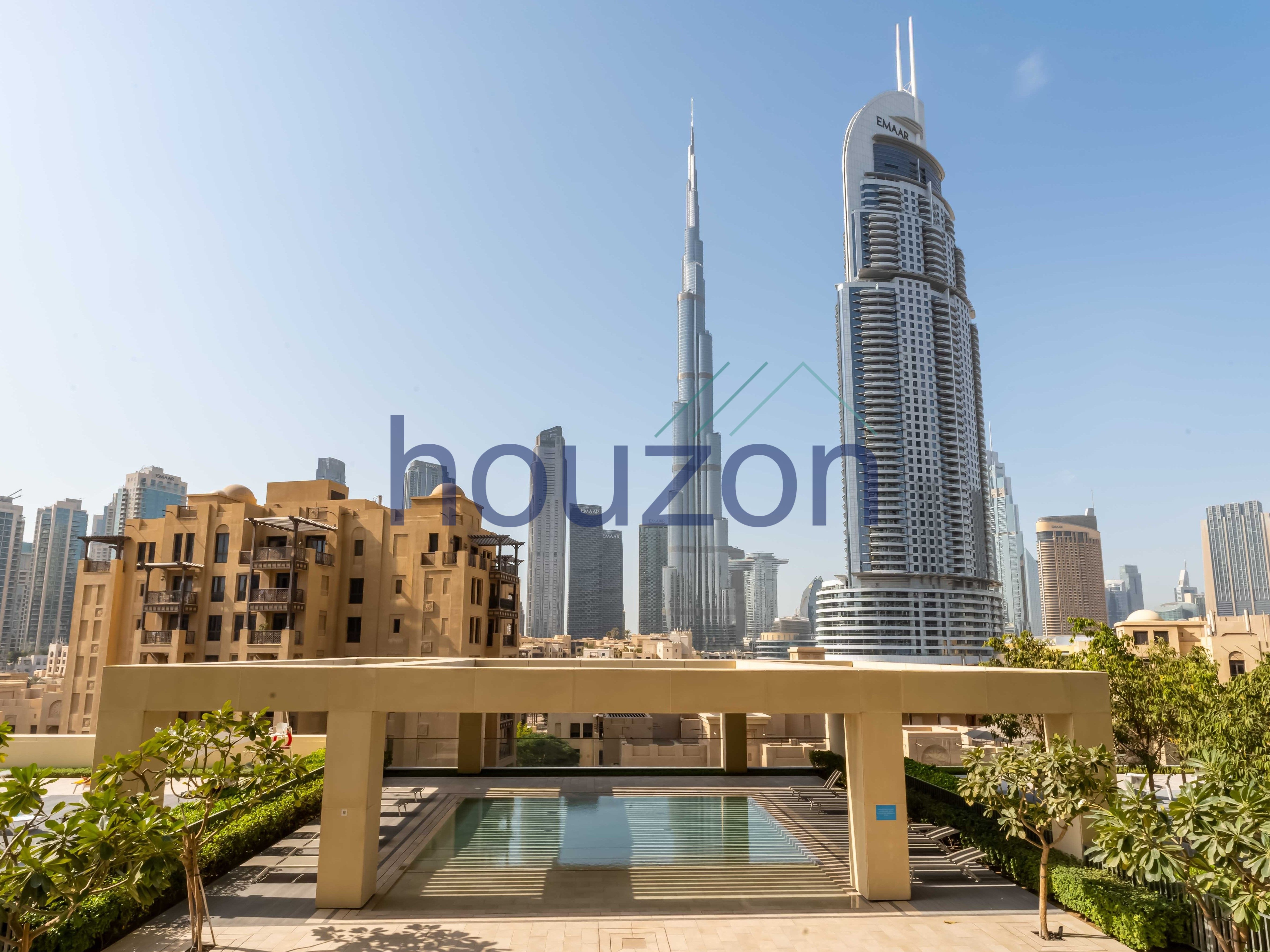 Furnished 2BR | Burj Khalifa View | Chiller free