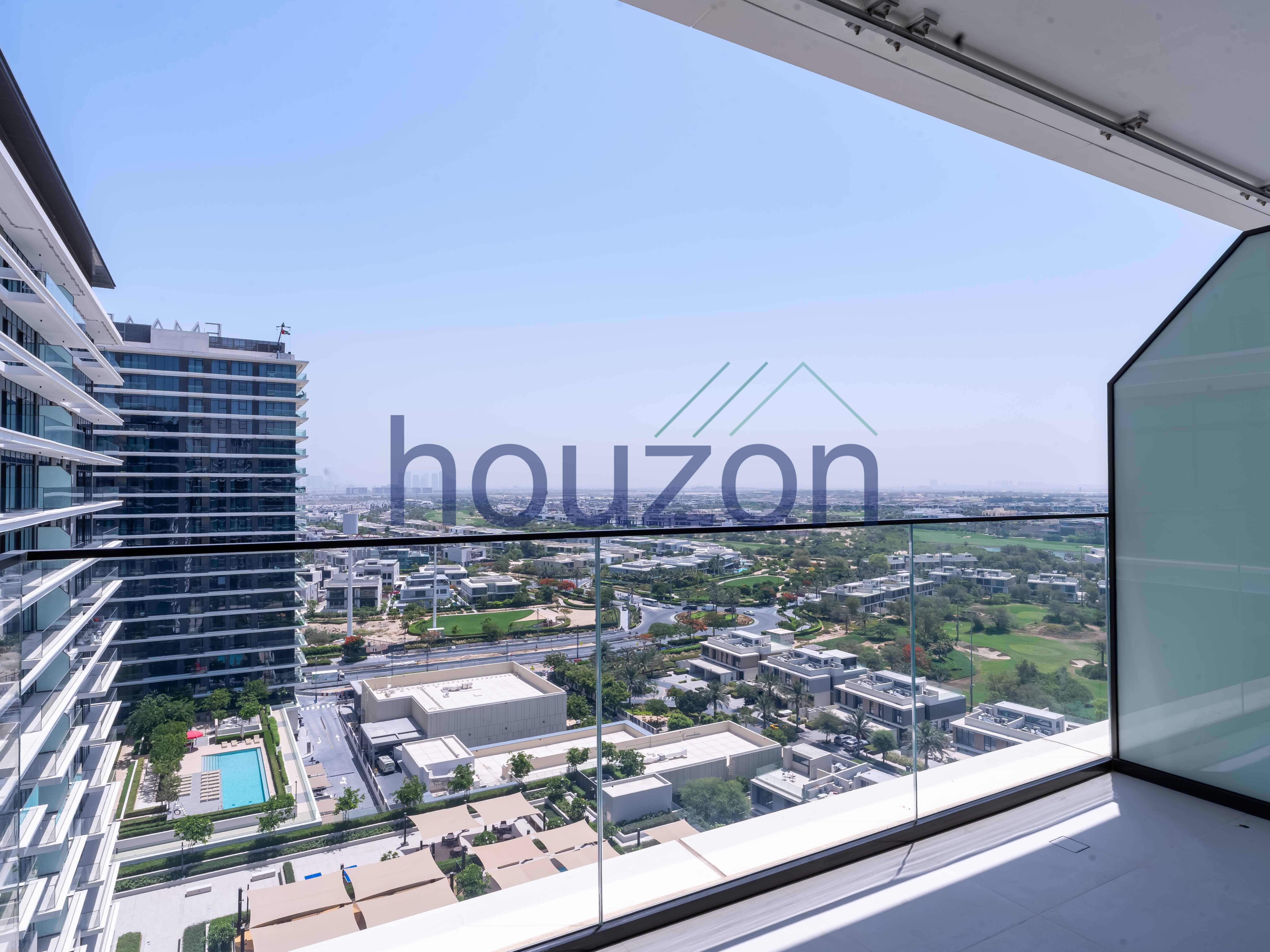 Brand New 1BR | Chiller Free | Golf View | High Fl