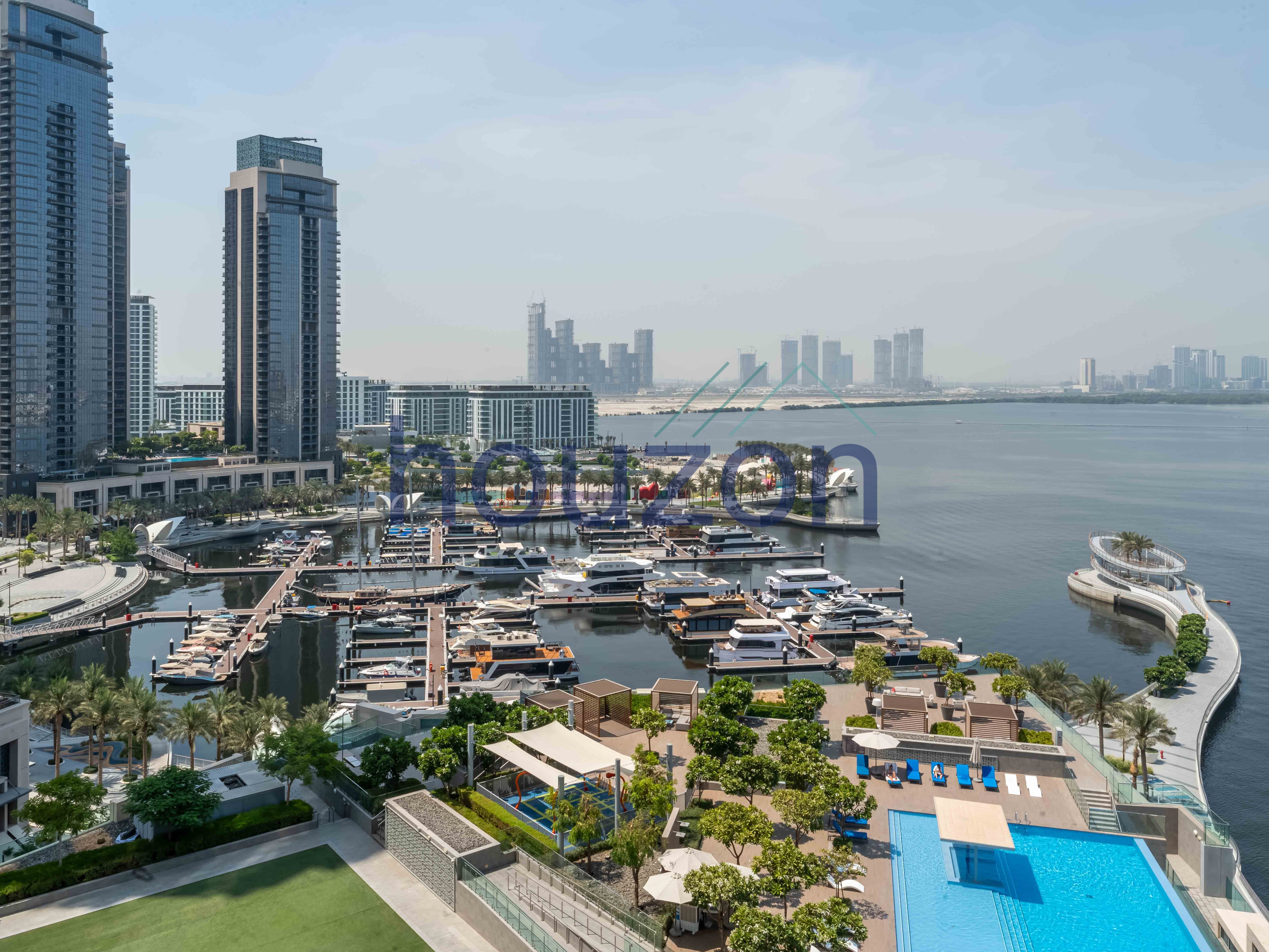 Spacious 2BR | Sea & Skyline View | Corner Layout