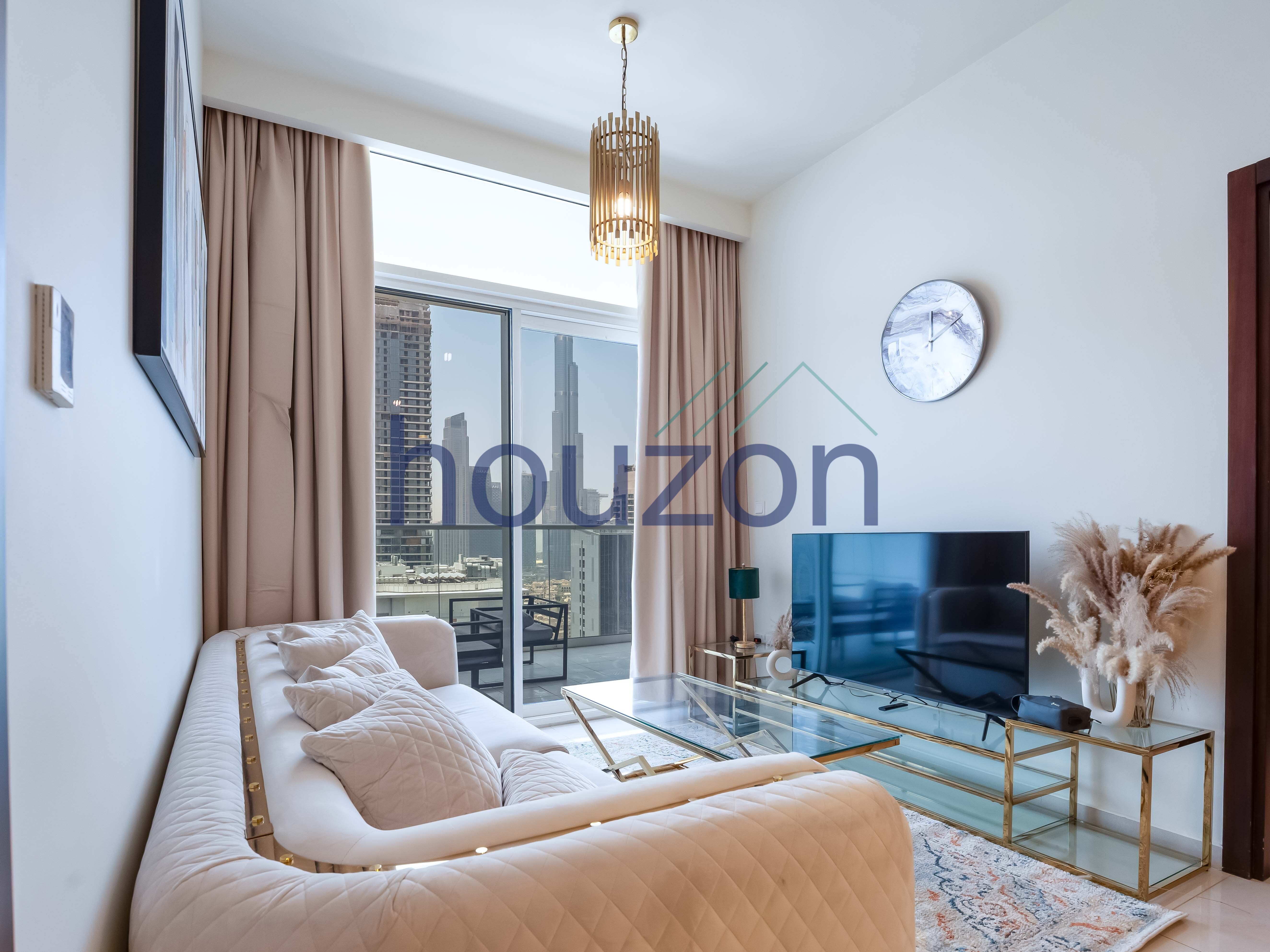 Modern 2BR | High Floor | Burj View | Vacant
