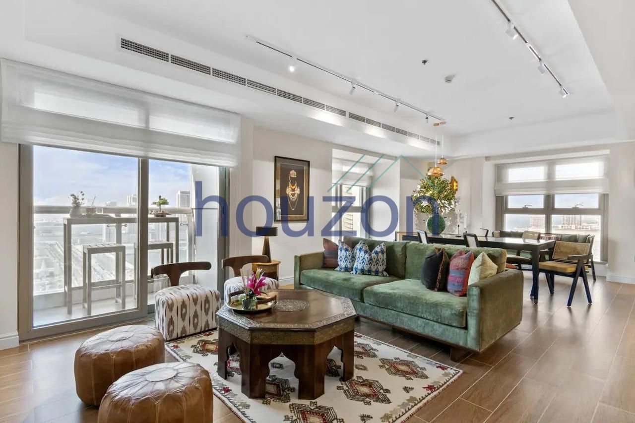 Luxurious 3 BR | Furnished | Ain Dubai + Sea view