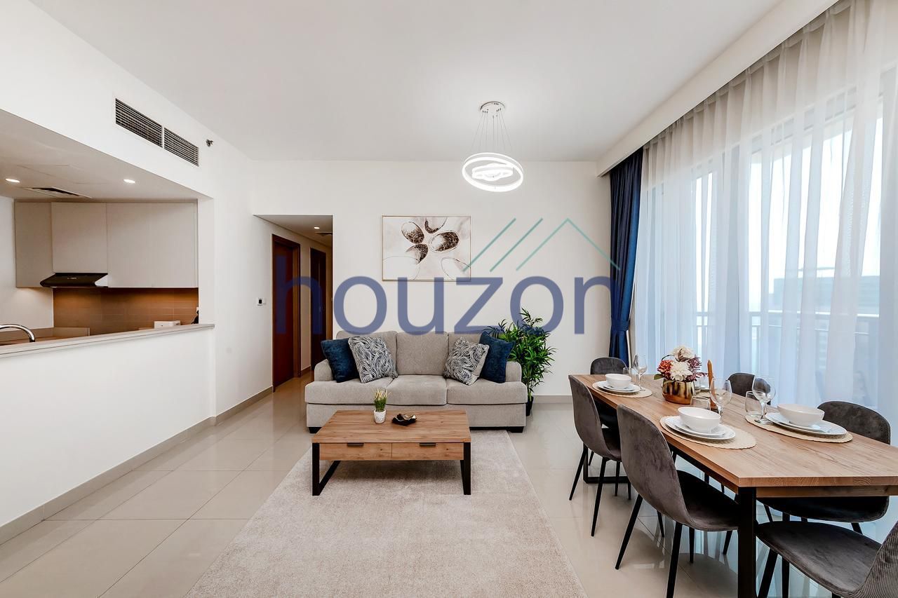 Furnished 2BR | High Floor | Burj Khalifa View