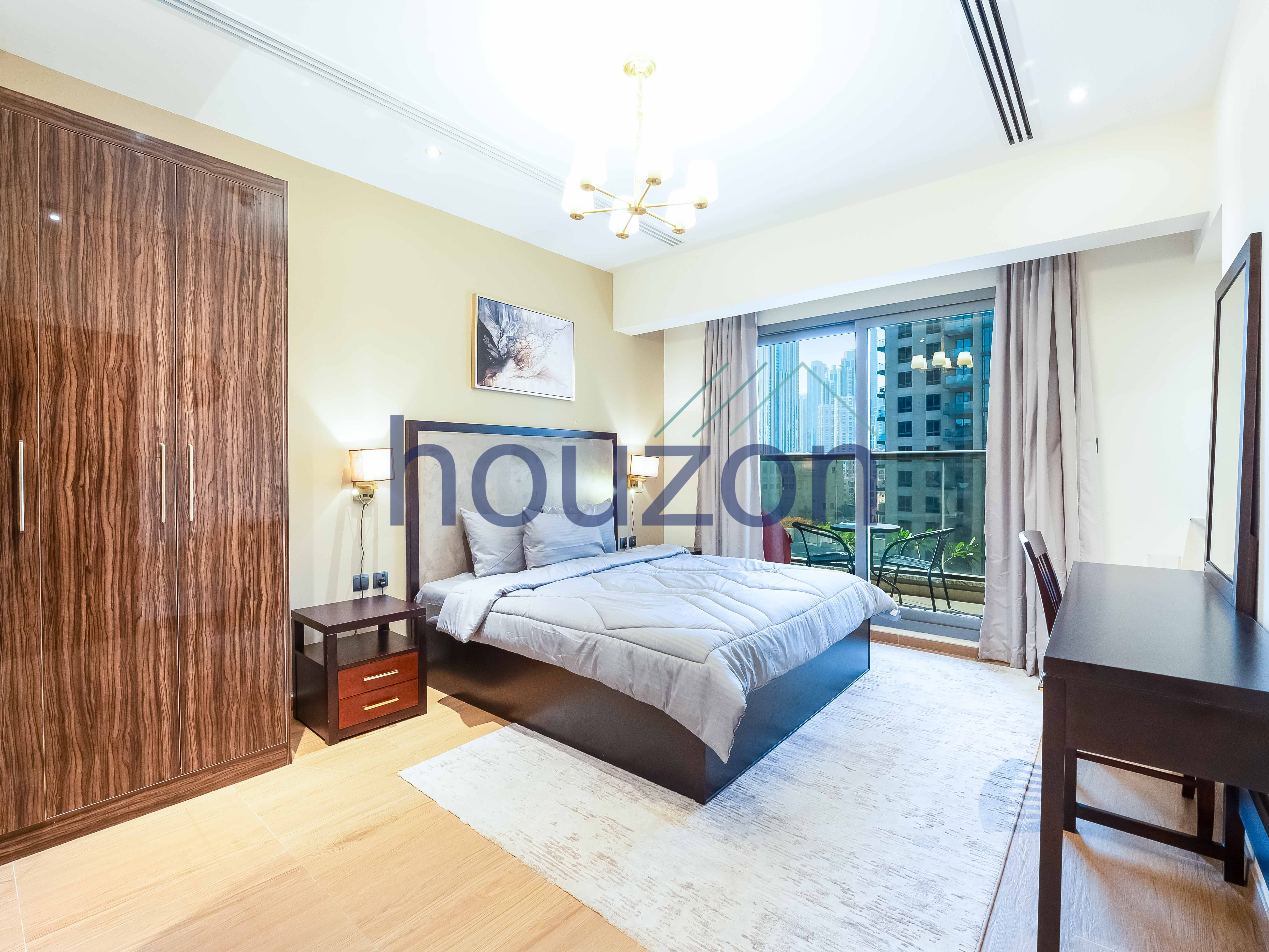 Stunning 1BR | Fully Furnished | Burj Khalifa View