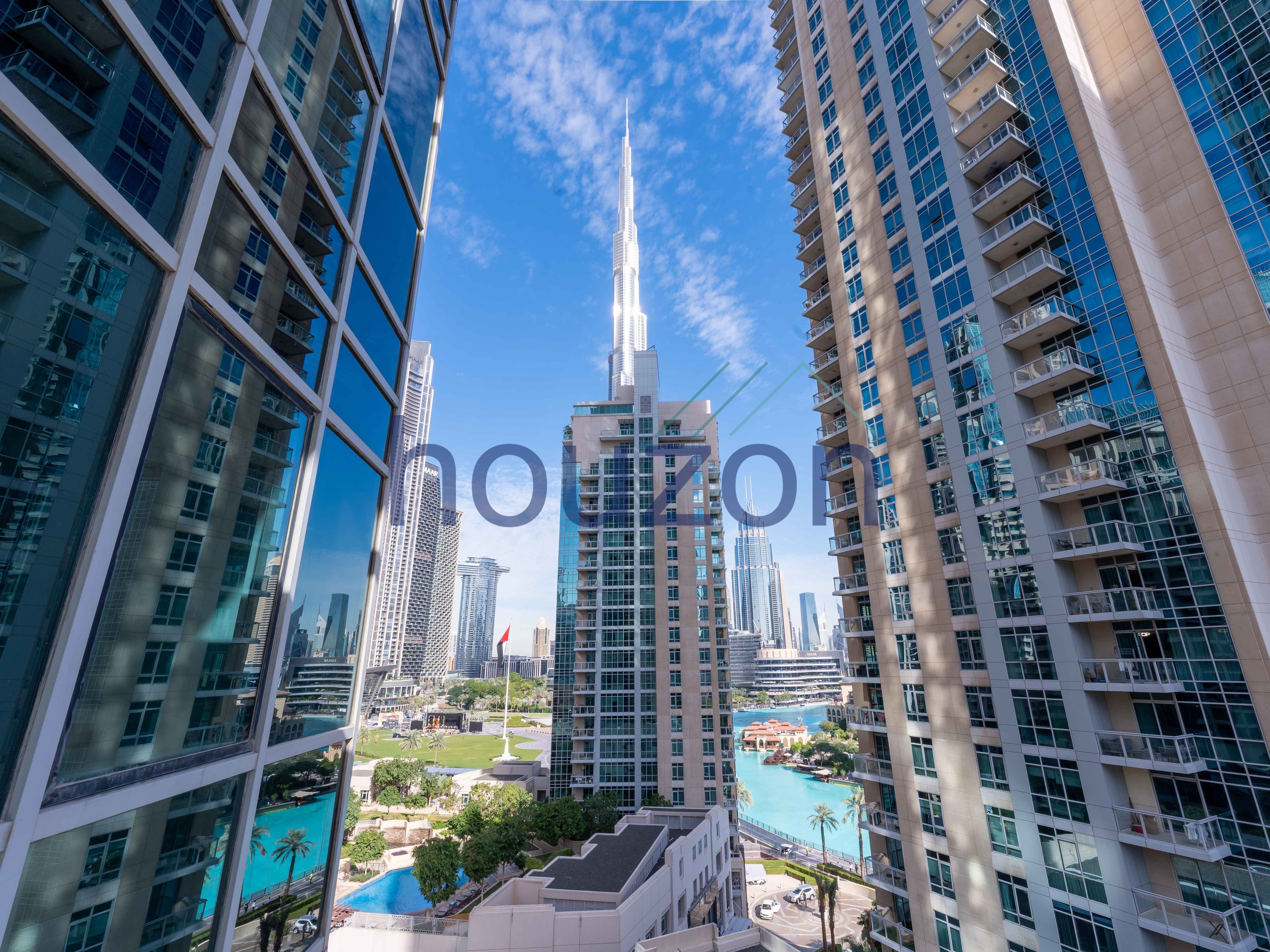 Spacious 3BR| Vacant| Burj Khalifa+Fountain View