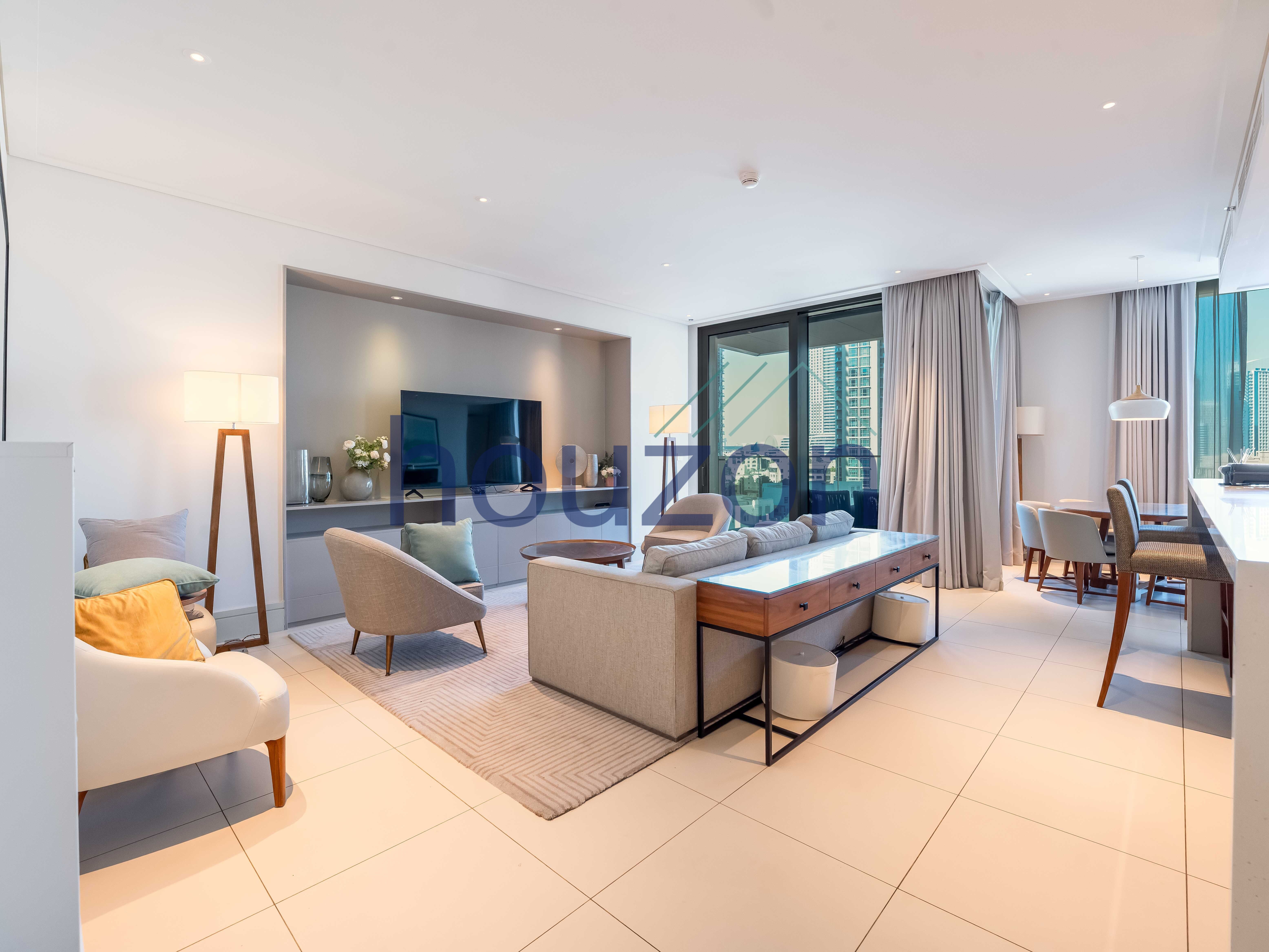 Branded 2BR+Study | Burj View | Spacious Layout