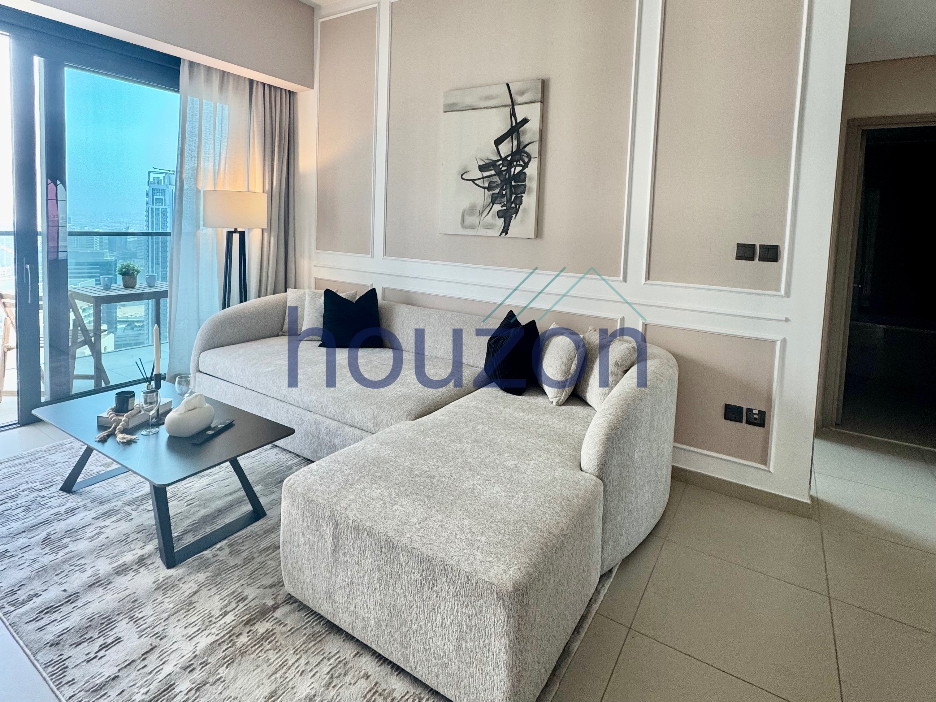 Vacant 1BR | Balcony | Fully Furnished | City View